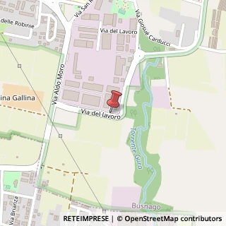 Mappa Via del Lavoro, 50, 20874 Busnago, Monza e Brianza (Lombardia)