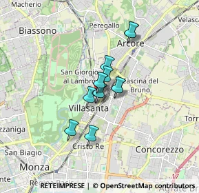 Mappa Piazza Europa, 20852 Villasanta MB, Italia (0.98)
