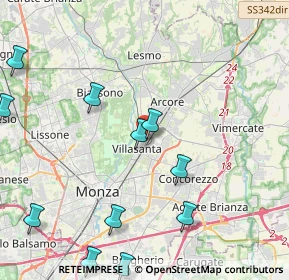 Mappa Piazza Europa, 20852 Villasanta MB, Italia (5.81231)
