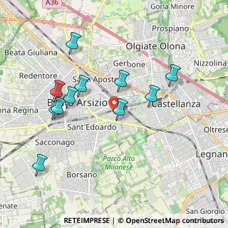 Mappa Via Castellanza, 21052 Busto Arsizio VA, Italia (1.93727)