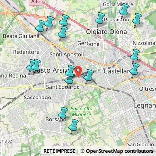 Mappa Via Castellanza, 21052 Busto Arsizio VA, Italia (2.5725)