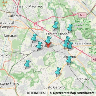 Mappa Via Castellanza, 21052 Busto Arsizio VA, Italia (3.46)