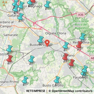 Mappa Via Castellanza, 21052 Busto Arsizio VA, Italia (6.6975)