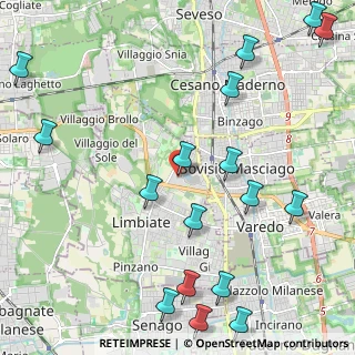 Mappa Centro Commerciale Carrefour di Limbiate, 20051 Limbiate MB, Italia (2.87118)