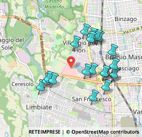 Mappa Centro Commerciale Carrefur, 20812 Limbiate MB, Italia (0.9095)