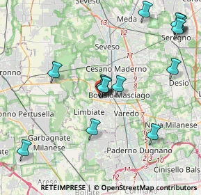 Mappa Centro Commerciale Carrefur, 20812 Limbiate MB, Italia (4.435)
