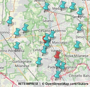 Mappa Centro Commerciale Carrefur, 20812 Limbiate MB, Italia (4.61579)