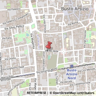 Mappa Via dei Mille, 7, 21052 Busto Arsizio, Varese (Lombardia)
