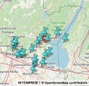 Mappa Viale Marco Enrico Bossi, 25087 Salò BS, Italia (14.818)