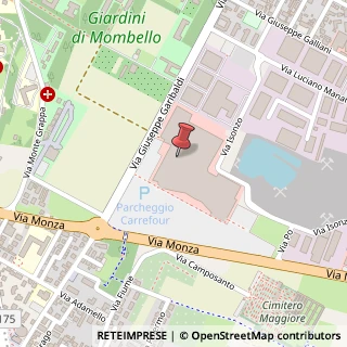 Mappa Centro Commerciale Carrefour, Via Giuseppe Garibaldi, 20812 Limbiate MB, Italia, 20812 Limbiate, Monza e Brianza (Lombardia)