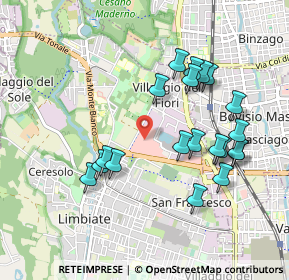 Mappa Centro commerciale Carrefour di Limbiate, 20812 Limbiate MB, Italia (0.9455)