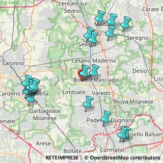 Mappa Ex SS 527 Centro Commerciale, 20812 Limbiate MB, Italia (4.871)