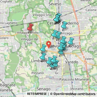 Mappa Ex SS 527 Centro Commerciale, 20812 Limbiate MB, Italia (1.593)