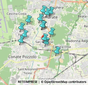 Mappa Via Padre Daniele, 21017 Samarate VA, Italia (1.57357)