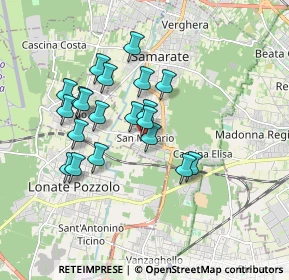 Mappa Via Padre Daniele, 21017 Samarate VA, Italia (1.5185)