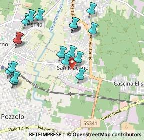 Mappa Via Padre Daniele, 21017 Samarate VA, Italia (1.164)