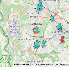 Mappa Via Padre Daniele, 21017 Samarate VA, Italia (4.33455)