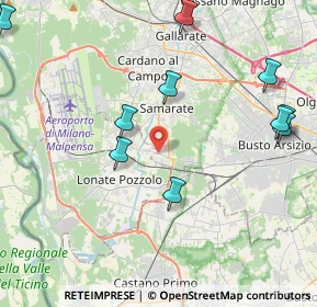 Mappa Via Padre Daniele, 21017 Samarate VA, Italia (5.53583)