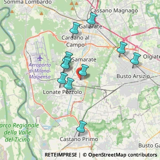 Mappa Piazza Angelo Maria Mantegazza, 21017 Samarate VA, Italia (3.38091)