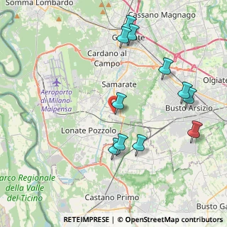 Mappa Piazza Angelo Maria Mantegazza, 21017 Samarate VA, Italia (4.33455)