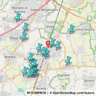 Mappa Via Merletta, 24049 Verdello BG, Italia (2.20158)