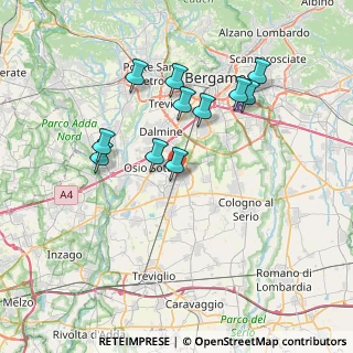 Mappa Via Merletta, 24049 Verdello BG, Italia (6.72455)