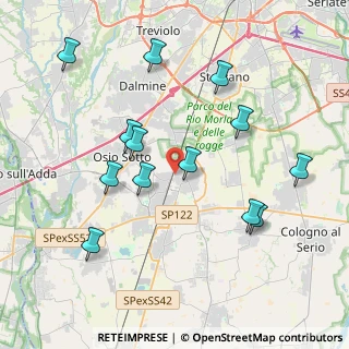 Mappa Via Merletta, 24049 Verdello BG, Italia (4.06538)