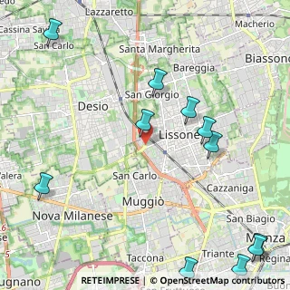 Mappa Via Francesco Cilea, 20851 Lissone MB, Italia (2.98455)