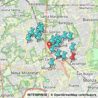 Mappa Via Francesco Cilea, 20851 Lissone MB, Italia (1.366)