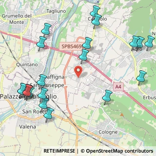 Mappa Via Colombere, 25036 Palazzolo sull'Oglio BS, Italia (2.8255)