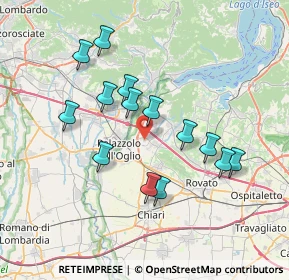 Mappa Via Colombere, 25036 Palazzolo sull'Oglio BS, Italia (6.68143)