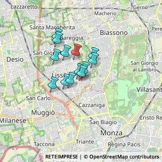 Mappa Via N. Copernico, 20851 Lissone MB, Italia (1.14077)