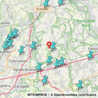 Mappa Via Cascina Rossino, 20876 Ornago MB, Italia (6.1205)