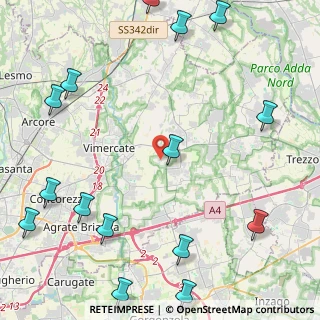 Mappa Via Cascina Rossino, 20876 Ornago MB, Italia (6.55625)