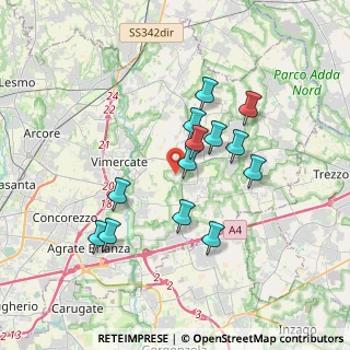 Mappa Via Cascina Rossino, 20876 Ornago MB, Italia (3.12462)