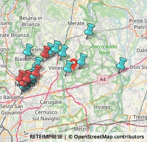 Mappa Via Cascina Rossino, 20876 Ornago MB, Italia (8.3085)