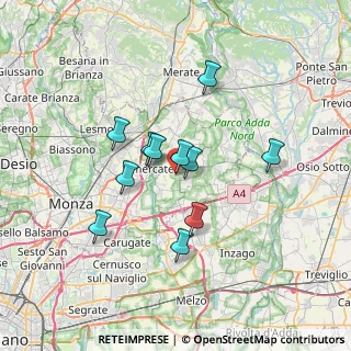 Mappa Via Cascina Rossino, 20876 Ornago MB, Italia (5.56455)