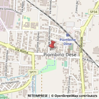 Mappa Piazza Andrea Palladio, 1, 35017 Piombino Dese, Padova (Veneto)