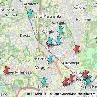 Mappa Piazza Giorgio la Pira, 20851 Lissone MB, Italia (3.02786)