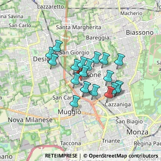 Mappa Piazza Giorgio la Pira, 20851 Lissone MB, Italia (1.28)