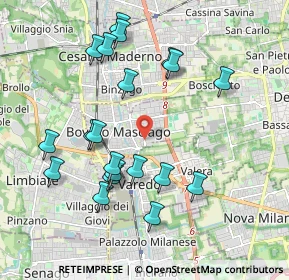 Mappa Via Ticino, 20813 Bovisio-Masciago MB, Italia (2.0025)