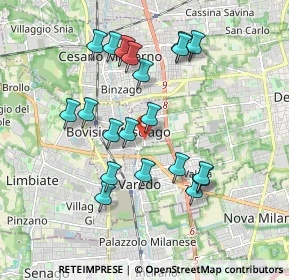 Mappa Via Ticino, 20813 Bovisio-Masciago MB, Italia (1.7735)