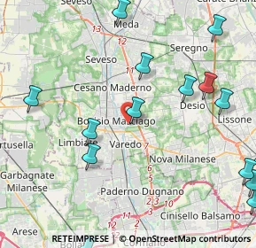 Mappa Via Ticino, 20813 Bovisio-Masciago MB, Italia (5.87)