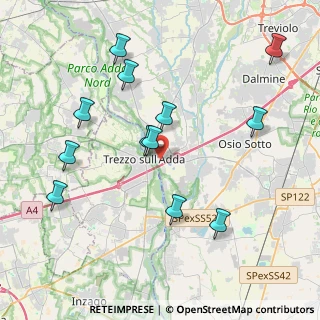 Mappa Italia, 24042 Capriate San Gervasio BG, Italia (4.2225)