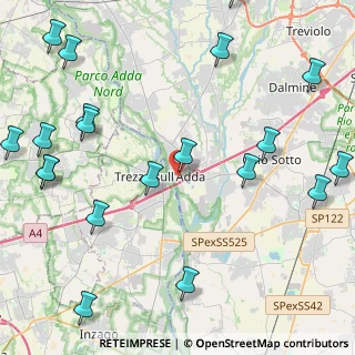 Mappa Italia, 24042 Capriate San Gervasio BG, Italia (5.9465)