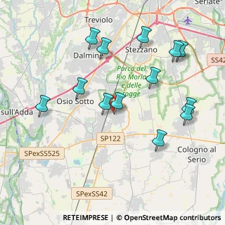 Mappa Via San Giovanni Bosco, 24049 Verdello BG, Italia (4.21846)