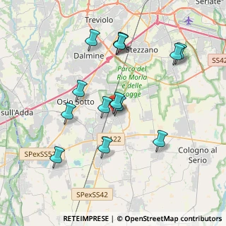 Mappa Via San Giovanni Bosco, 24049 Verdello BG, Italia (3.73214)