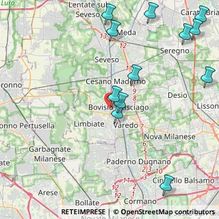 Mappa Via Luigi Settembrini, 20051 Limbiate MB, Italia (6.31875)