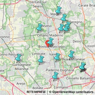 Mappa Via Luigi Settembrini, 20051 Limbiate MB, Italia (4.80267)