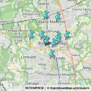 Mappa Via Luigi Settembrini, 20051 Limbiate MB, Italia (1.21909)